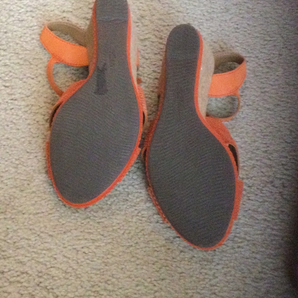 Clarks Women's Vibrant Orange Wedges - Picture 4 of 5